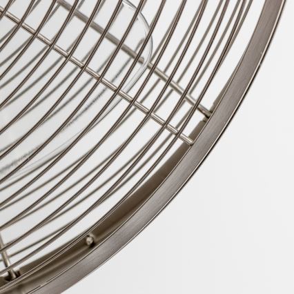 ZEVENTI - Nástěnný ventilátor FREEZE 50W/230V pr. 45 cm matný chrom + dálkové ovládání