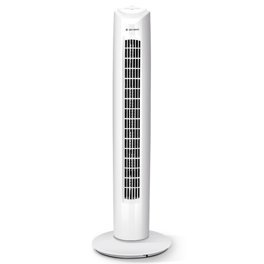 ZEVENTI - Sloupový ventilátor FLOW 45W/230V bílá
