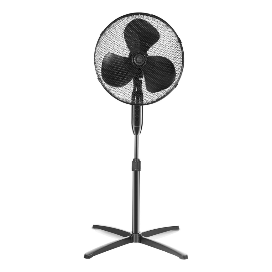 ZEVENTI - Stojanový ventilátor 40W/230V pr. 40 cm černá