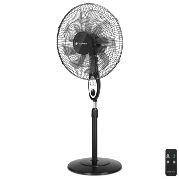 ZEVENTI - Stojanový ventilátor FLOW 55W/230V 130 cm černá + dálkové ovládání