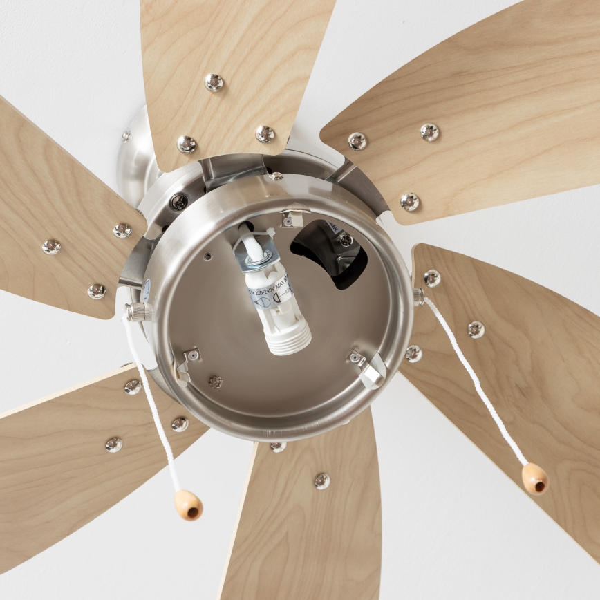 ZEVENTI - Stropní ventilátor FAMARA 1xE14/60W/230V béžová