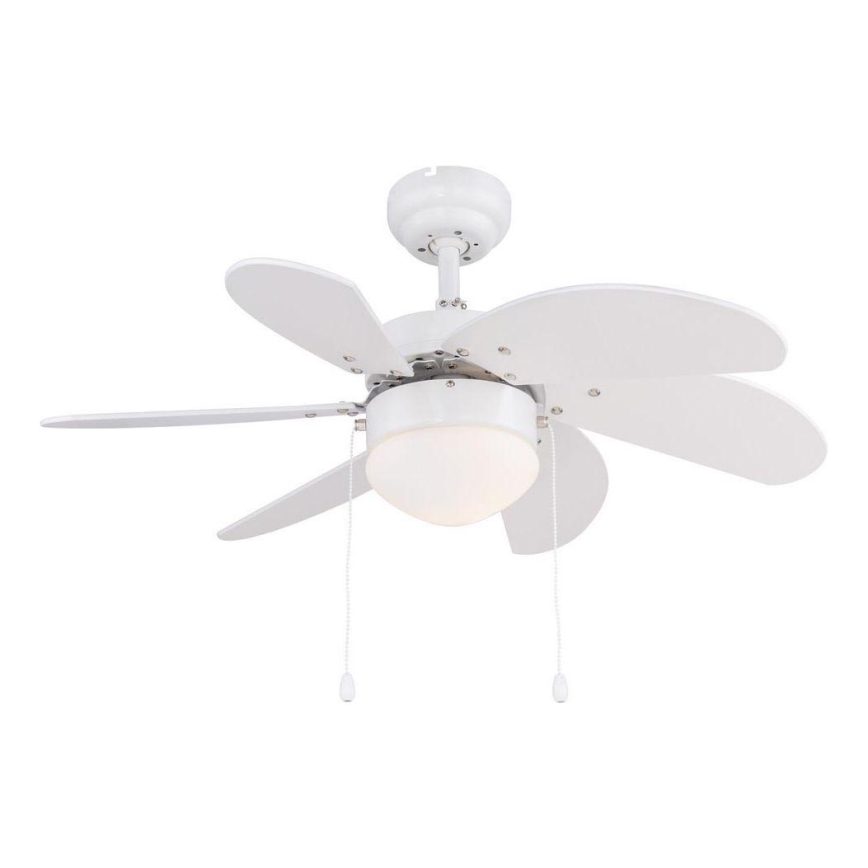 ZEVENTI - Stropní ventilátor FAMARA 1xE14/60W/230V bílá