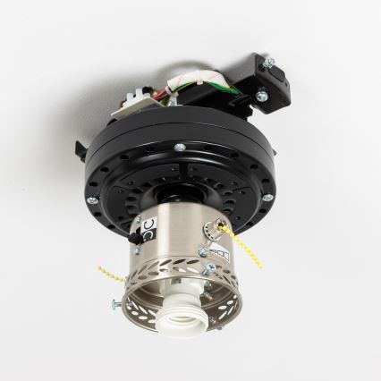 ZEVENTI - Stropní ventilátor GALDANA 1xE27/60W/230V hnědá/béžová