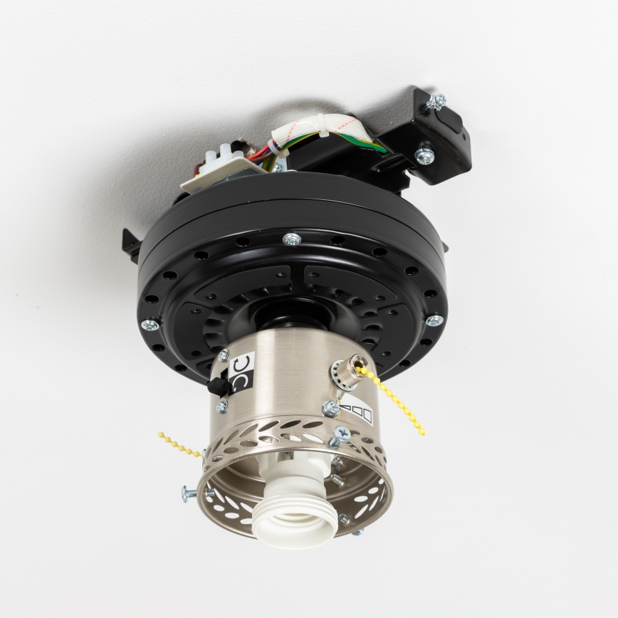 ZEVENTI - Stropní ventilátor GALDANA 1xE27/60W/230V hnědá/béžová