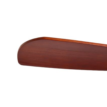 ZEVENTI - Stropní ventilátor LIONI Wi-Fi Tuya matný chrom/dub + dálkové ovládání