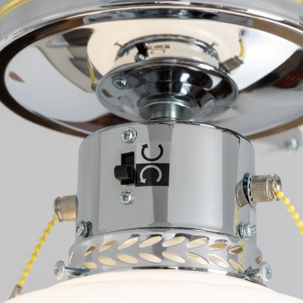 ZEVENTI - Stropní ventilátor NAVAGIO 1xE27/60W/230V černá/bílá