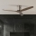ZEVENTI - Stropní ventilátor SPELLO Wi-Fi Tuya matný chrom/dub + dálkové ovládání
