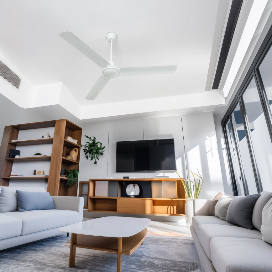 ZEVENTI - Stropní ventilátor TOFINO bílá