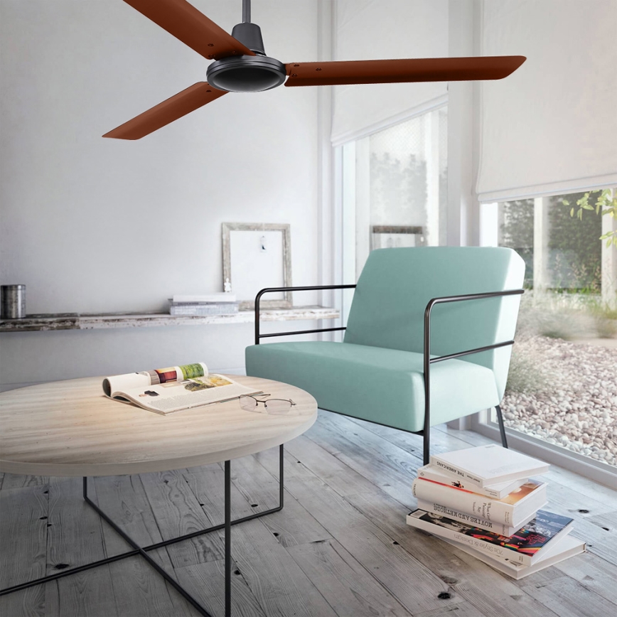 ZEVENTI - Stropní ventilátor TOFINO hnědá