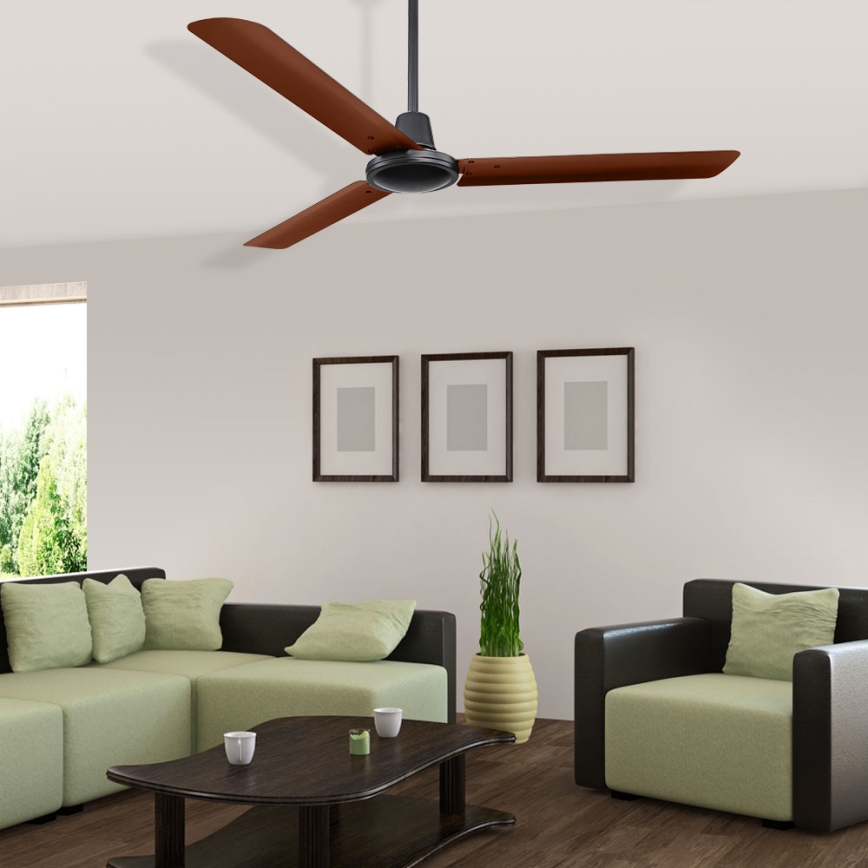 ZEVENTI - Stropní ventilátor TOFINO hnědá