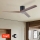 ZEVENTI - Stropní ventilátor VELLON Wi-Fi Tuya černá/ořech + dálkové ovládání