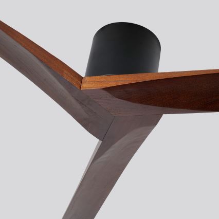 ZEVENTI - Stropní ventilátor VELLON Wi-Fi Tuya černá/ořech + dálkové ovládání