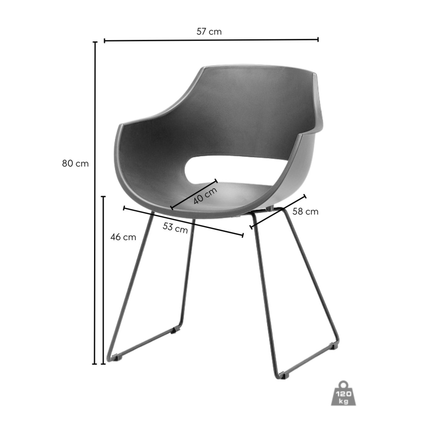 Židle ROCKY 1 ks bílá