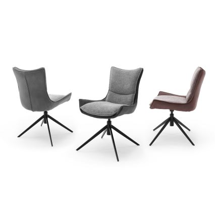 Židle ZAIRA 1 ks hnědá/červená