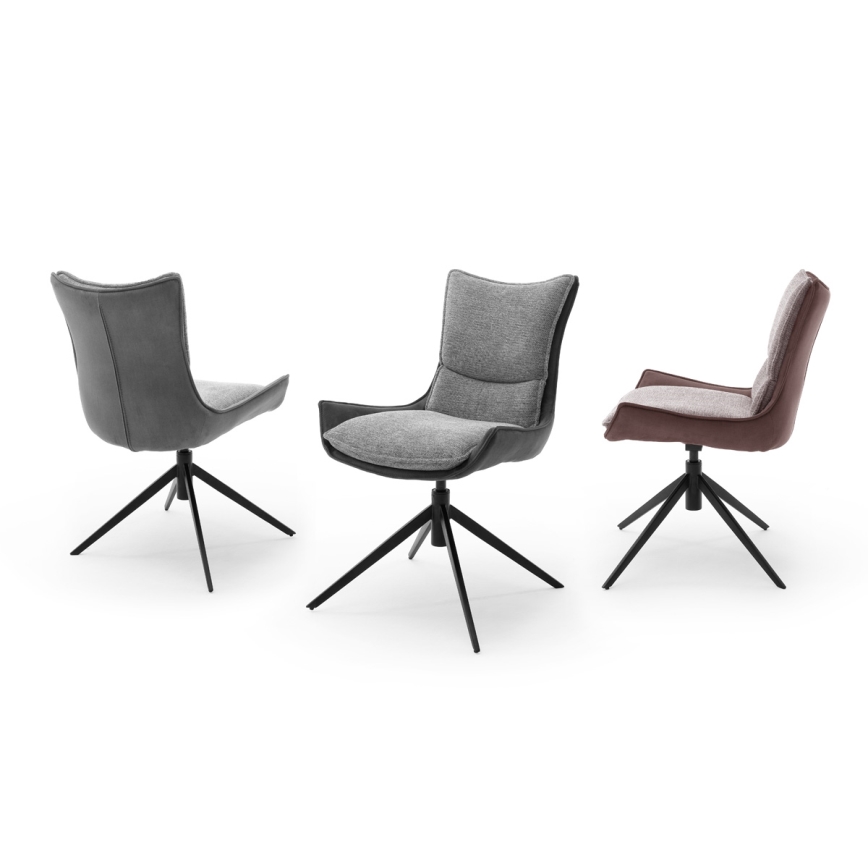 Židle ZAIRA 1 ks hnědá/červená