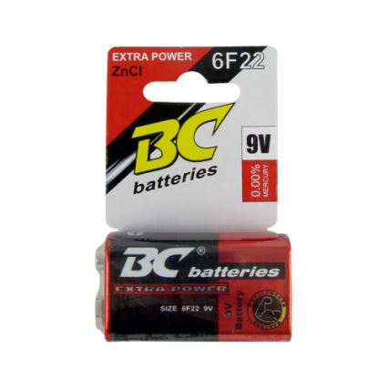 Zinkochloridová baterie EXTRA POWER 9V