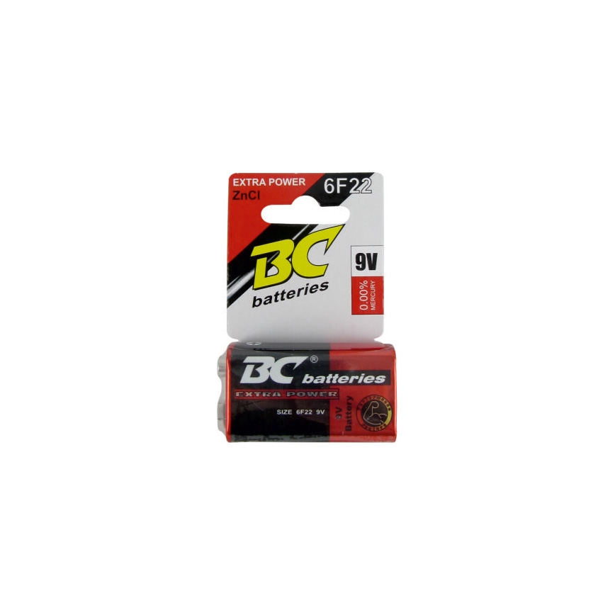 Zinkochloridová baterie EXTRA POWER 9V