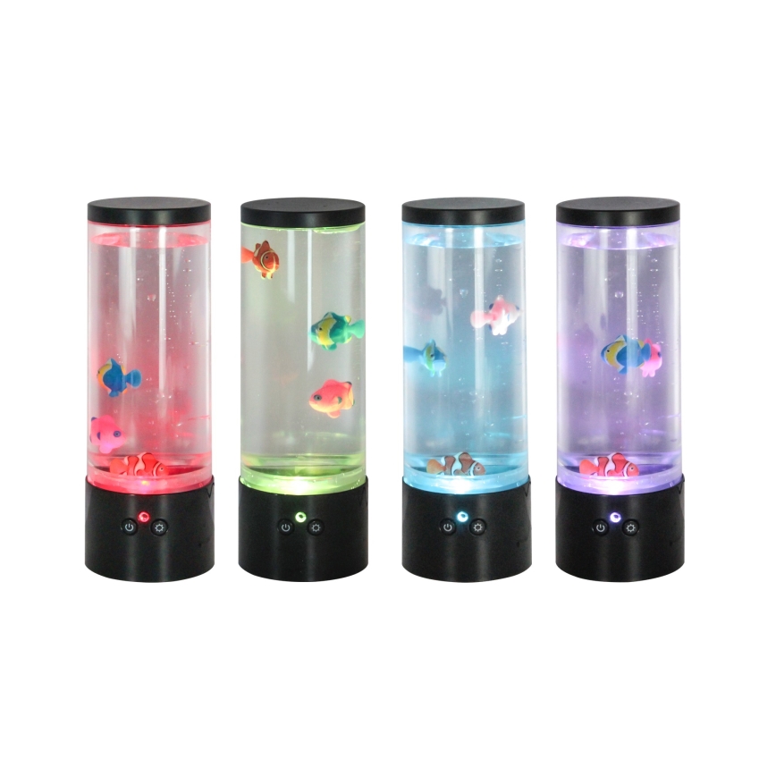 Zuma Line - LED RGB Stmívatelná stolní lampa LED/1W/5V/3xAA + dálkové ovládání