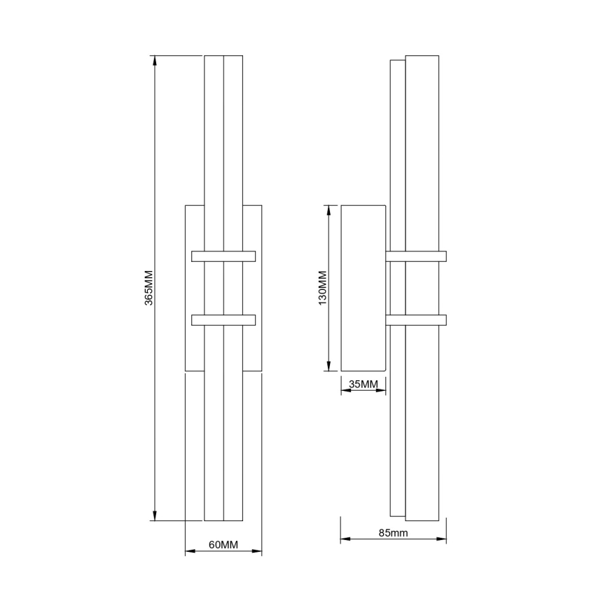 Zuma Line - LED Nástěnná lampa LED/8W/230V zlatá