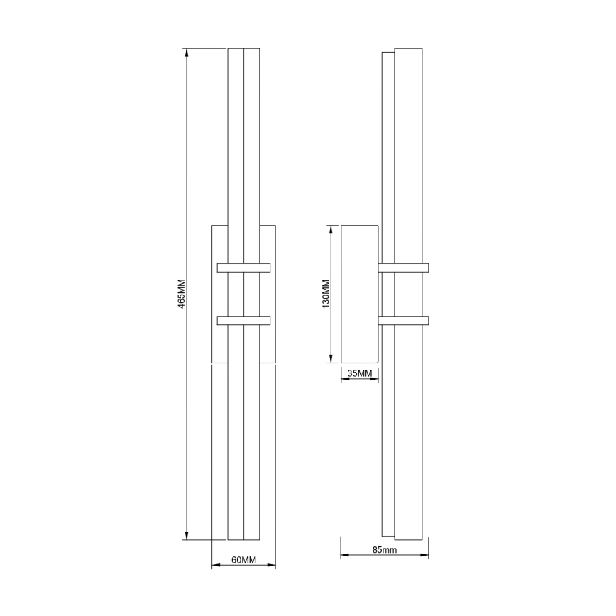 Zuma Line - LED Nástěnná lampa LED/10W/230V zlatá