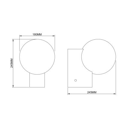 Zuma Line - Nástěnné svítidlo 1xE27/25W/230V zlatá