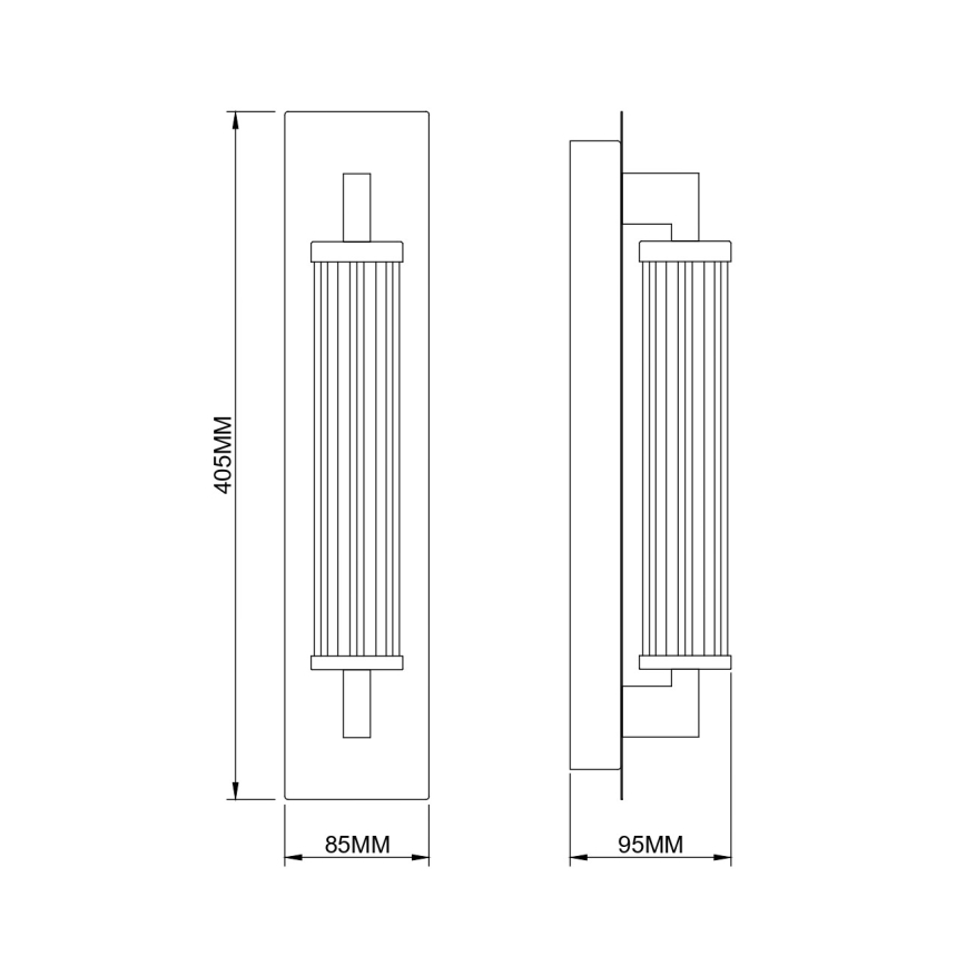 Zuma Line - LED Nástěnná lampa LED/8W/230V zlatá