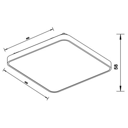 Zuma Line - LED Stropní svítidlo LED/40W/230V zlatá