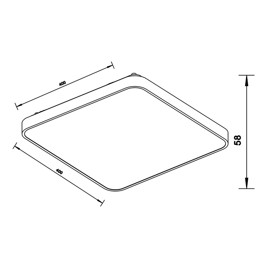Zuma Line - LED Stropní svítidlo LED/40W/230V zlatá