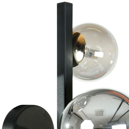 Zuma Line - Nástěnné svítidlo 3xG9/8W/230V černá/kouřová černá