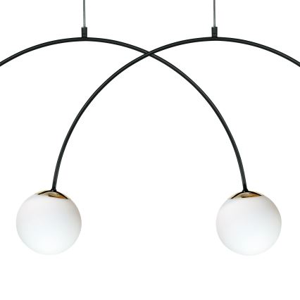 Zuma Line - Lustr na lanku 4xE14/10W/230V černá