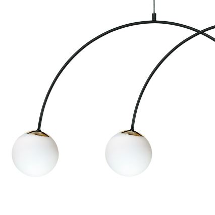 Zuma Line - Lustr na lanku 4xE14/10W/230V černá