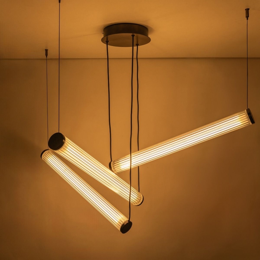 Zuma Line - LED Stmívatelný lustr na lanku LED/64W/230V 2700-6500K černá + dálkové ovládání