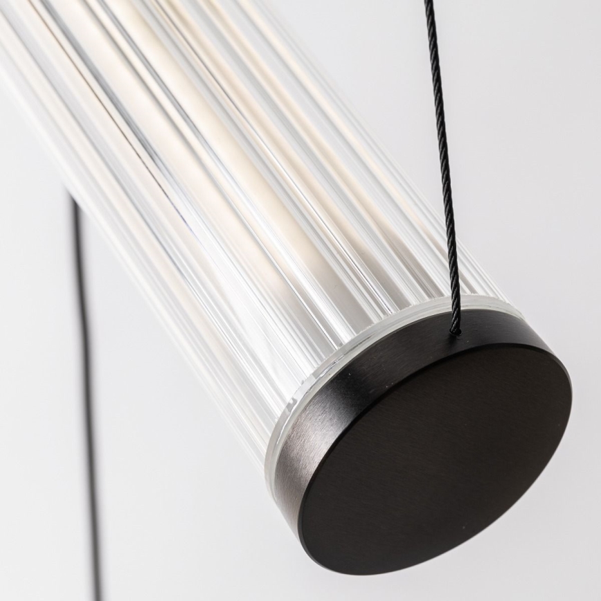 Zuma Line - LED Stmívatelný lustr na lanku LED/64W/230V 2700-6500K černá + dálkové ovládání