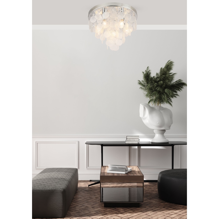 Zuma Line - Přisazený lustr 8xE14/40W/230V lesklý chrom