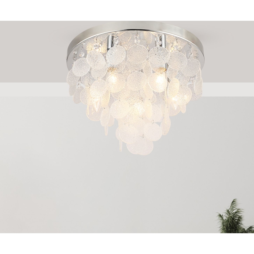 Zuma Line - Přisazený lustr 8xE14/40W/230V lesklý chrom