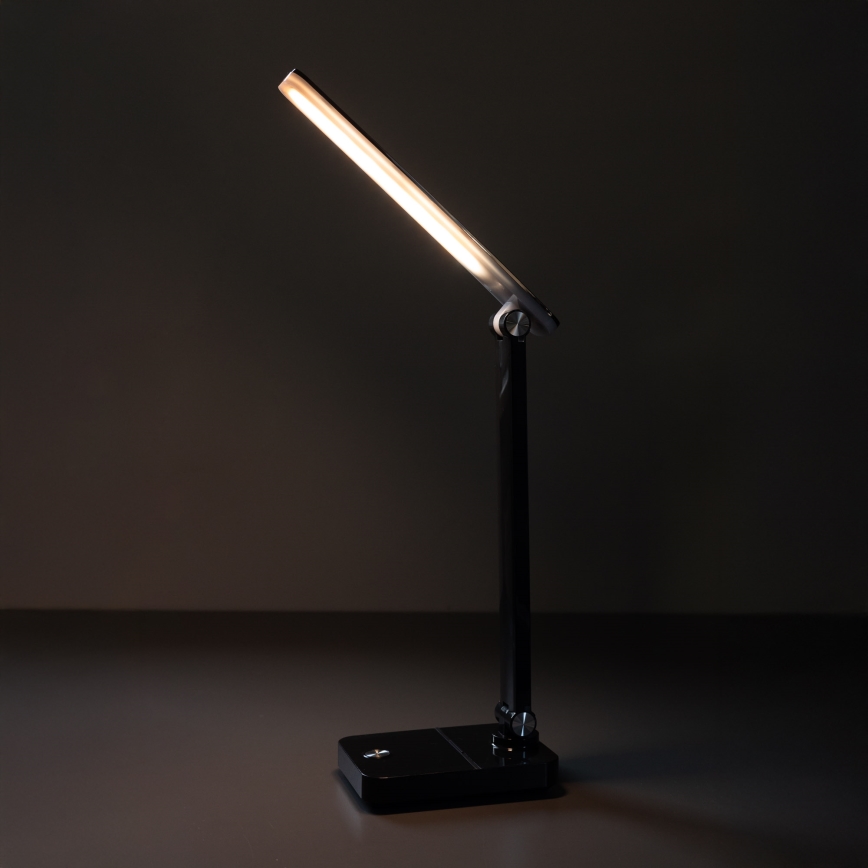 Zuma Line - LED Nabíjecí stolní lampa LED/8W/1200 mAh 3000/4500/6000K CRI 90 černá