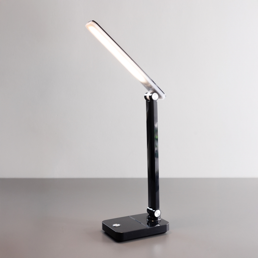 Zuma Line - LED Nabíjecí stolní lampa LED/8W/1200 mAh 3000/4500/6000K CRI 90 černá