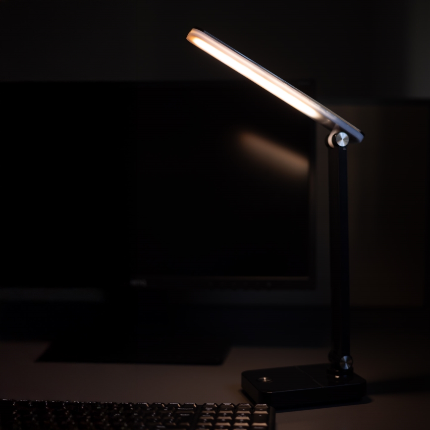 Zuma Line - LED Nabíjecí stolní lampa LED/8W/1200 mAh 3000/4500/6000K CRI 90 černá