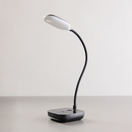 Zuma Line - LED Nabíjecí stolní lampa LED/7W/1200 mAh 3000/4500/6000K černá