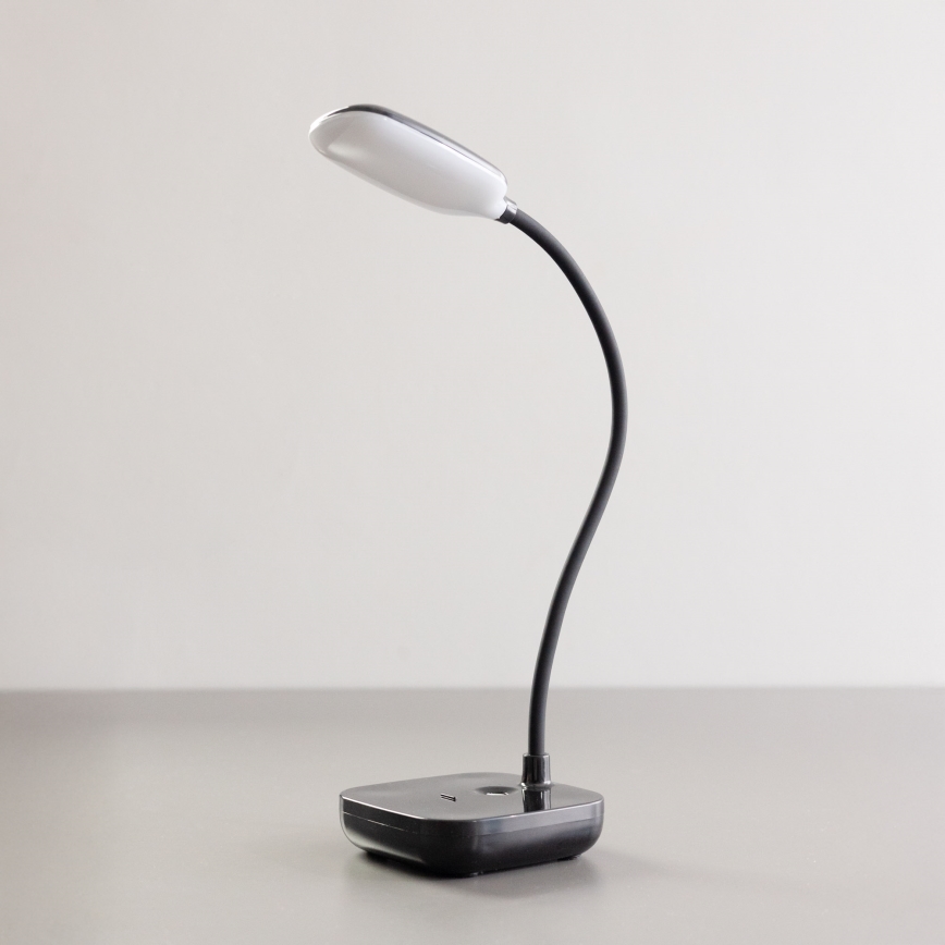 Zuma Line - LED Nabíjecí stolní lampa LED/7W/1200 mAh 3000/4500/6000K černá