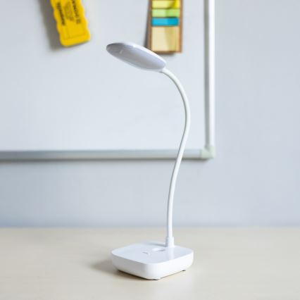 Zuma Line - LED Nabíjecí stolní lampa LED/7W/1200 mAh 3000/4500/6000K CRI 90 bílá