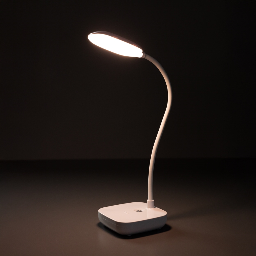 Zuma Line - LED Nabíjecí stolní lampa LED/7W/1200 mAh 3000/4500/6000K CRI 90 bílá