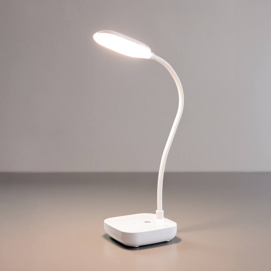 Zuma Line - LED Nabíjecí stolní lampa LED/7W/1200 mAh 3000/4500/6000K CRI 90 bílá