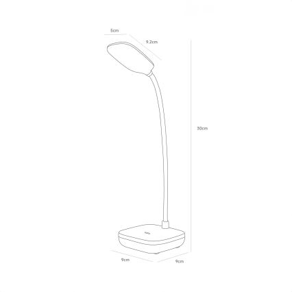 Zuma Line - LED Nabíjecí stolní lampa LED/7W/1200 mAh 3000/4500/6000K CRI 90 bílá