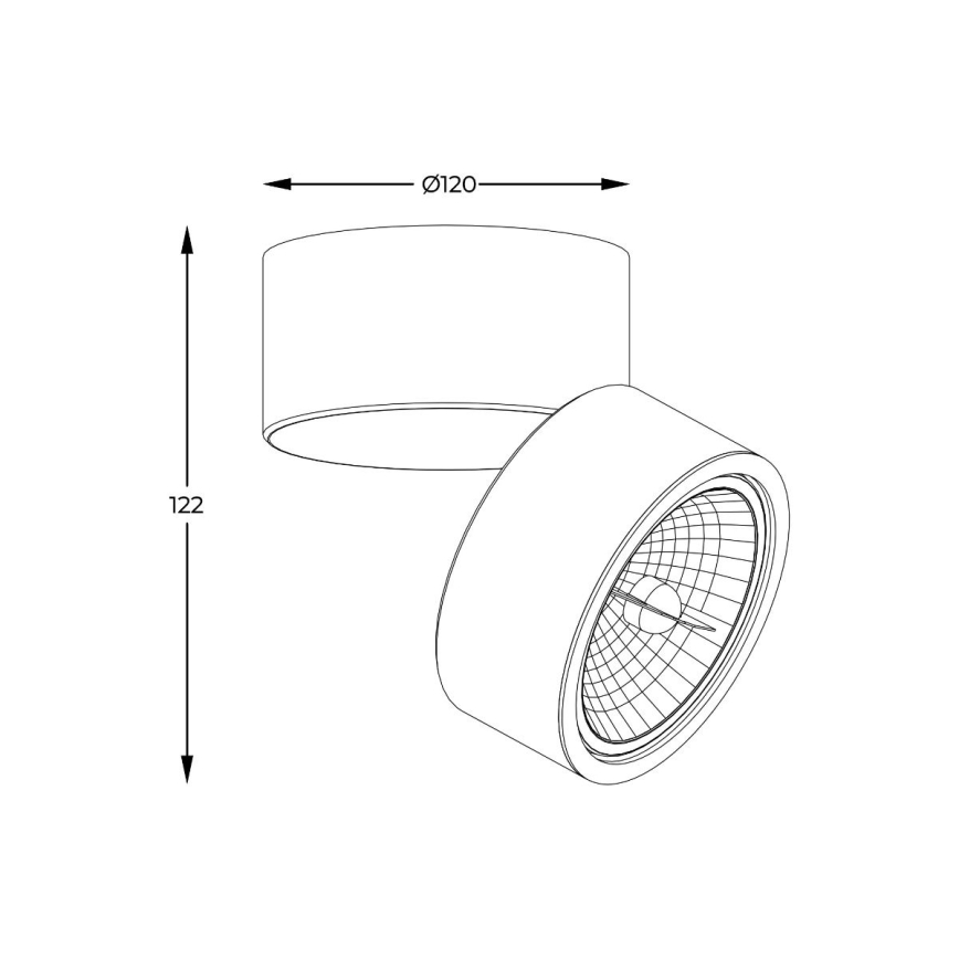 Zuma Line - Bodové svítidlo 1xGU10-ES111/15W/230V bílá