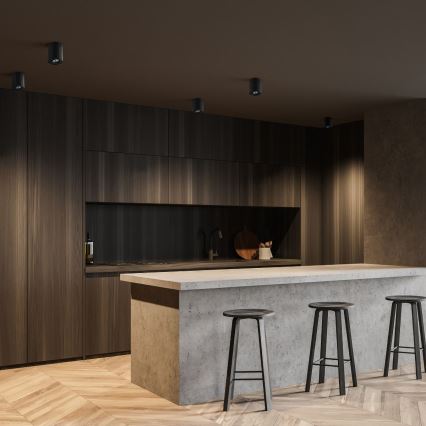 Zuma Line - LED RGBW Stmívatelné bodové svítidlo 1xGU10/6W/230V černá + dálkové ovládání