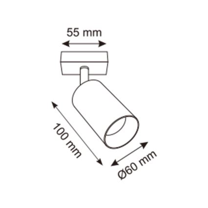 Zuma Line - Nástěnné bodové svítidlo 1xGU10/50W/230V zlatá