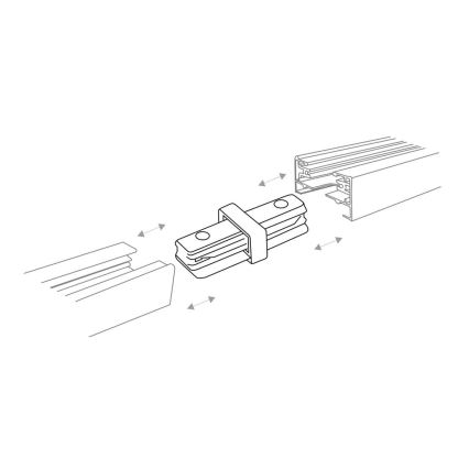 Zuma Line - Bodové svítidlo do lištového systému 6xGU10/10W/230V černá + lištové příslušenství