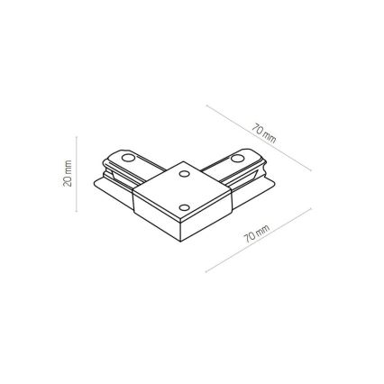 Zuma Line - Bodové svítidlo do lištového systému 6xGU10/10W/230V černá + lištové příslušenství