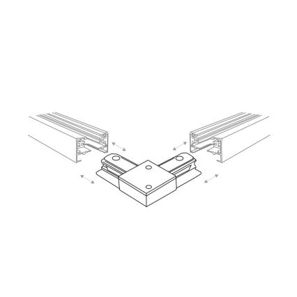 Zuma Line - Bodové svítidlo do lištového systému 6xGU10/10W/230V černá + lištové příslušenství